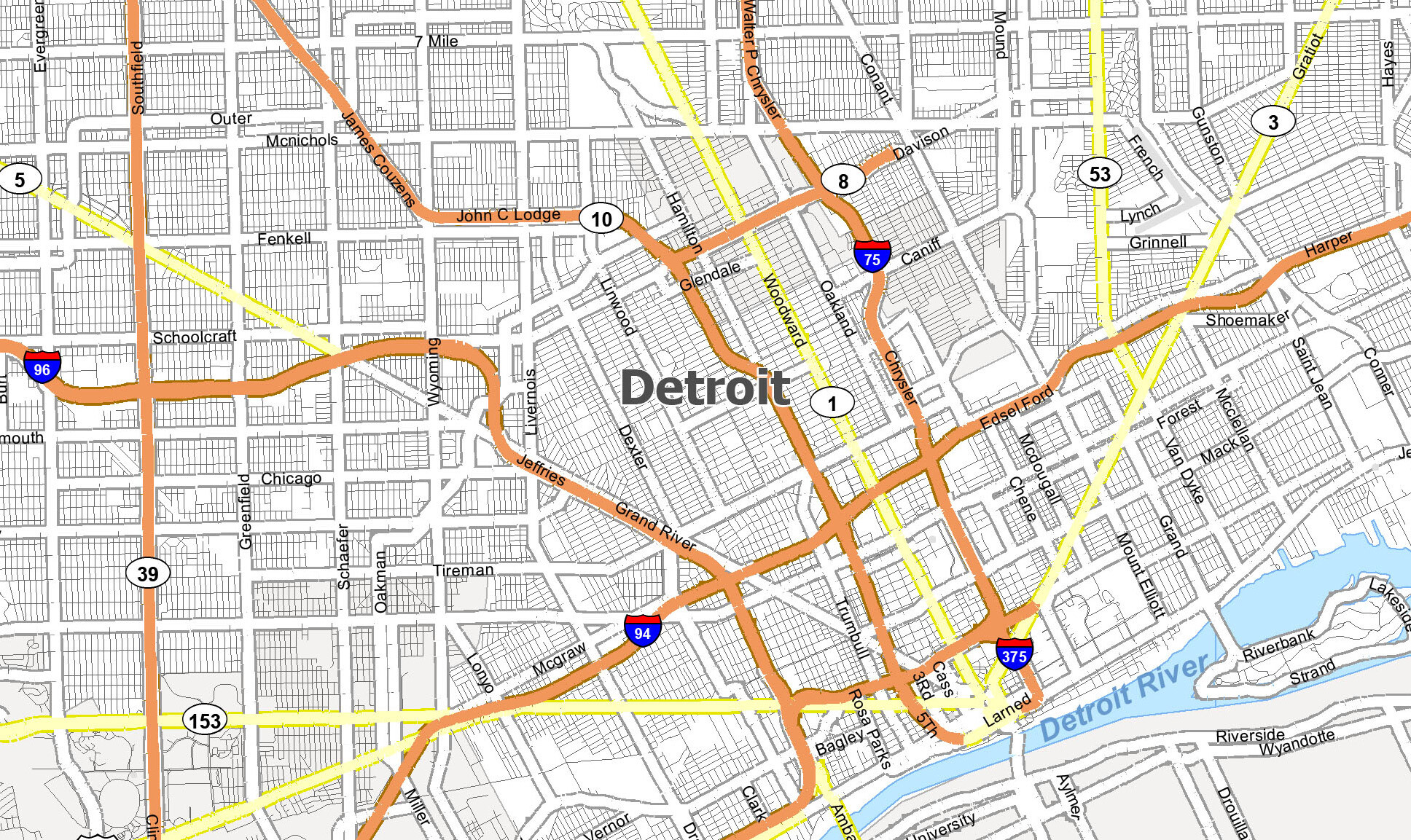 Detroit Map Format